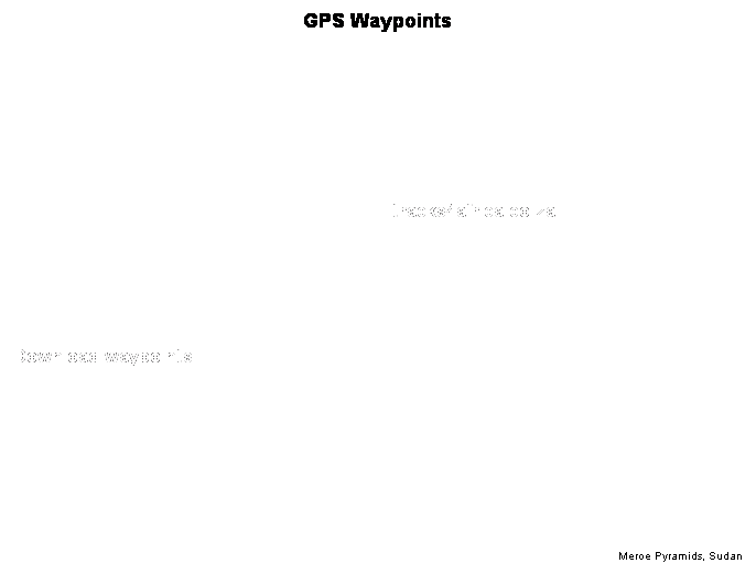 Text Box: GPS Waypoints

On our trip through Africa we have recorded various points we passed on our GPS. Supposing that many of them will be of interest to other travelers or to those wanting to see details on Google Earth, we have compiled files with our waypoints.
Meanwhile, we are also using Tracks4Africa, a compilation of routes that have been recorded. We must say - it is excellent. Go to   tracks4africa.co.za    for more info.
 
Enjoy!                                                                    Sumbawanga (Tanzania), Aug 1st, 2007

Download waypoints    
Excel List    Italy / Tunisia / Libya / Egypt / Sudan / Ethiopia / Kenya / Tanzania /
                                    Mozambique / Malawi / Zambia / Botswana / Namibia / South Africa
Garmin .mps file A  Italy / Tunisia / Libya / Egypt / Sudan / Ethiopia
Garmin .mps file B  Kenya / Tanzania
Garmin .mps file C  Mozambique / Malawi / Zambia / Botswana / Namibia / South Africa 
                                                                                                                                                                                       Meroe Pyramids, Sudan
 
 
 
